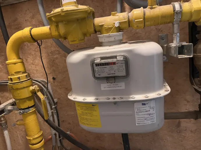 Gasmeter Een gasmeter tijdens een lekonderzoek naar een lek in een gasleiding